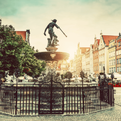 De Neptunusfontein in Gdansk